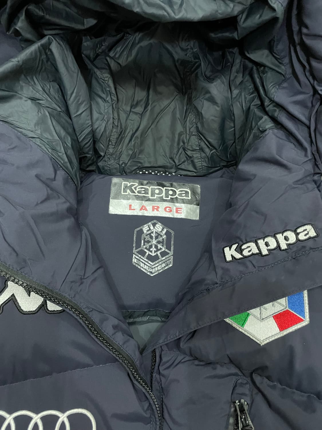 카파 이탈리아 아우디 덕다운 스키복 푸퍼 패딩 네이비 상품이미지6