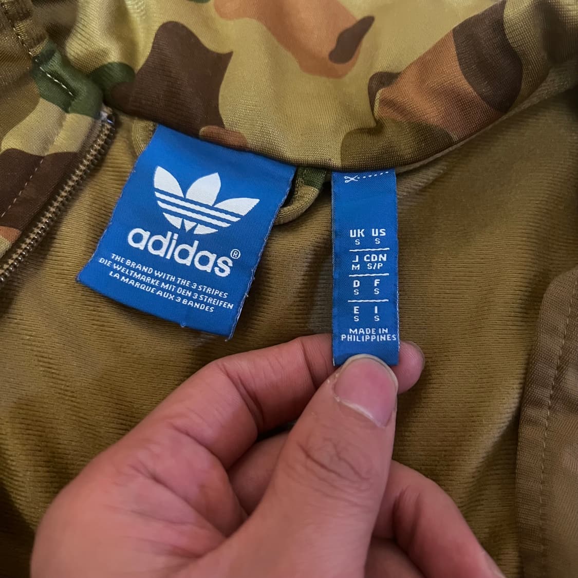 [M] 아디다스 일본판 카모 밀리터리 집업 져지 상품이미지4