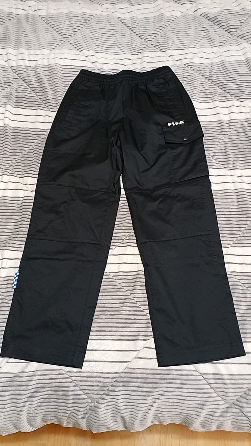 피파 와이드 블랙카고팬츠 28인치 기장98 상품이미지1