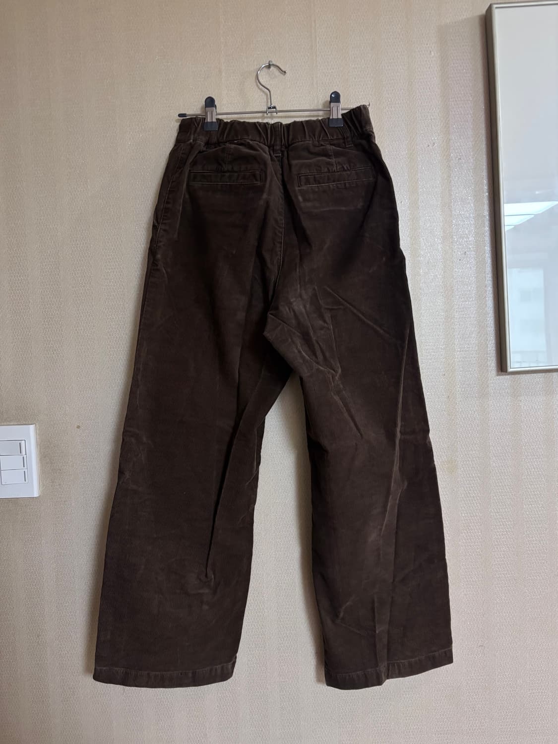 MUJI 브라운 골덴 스트레이트 팬츠 상품이미지4