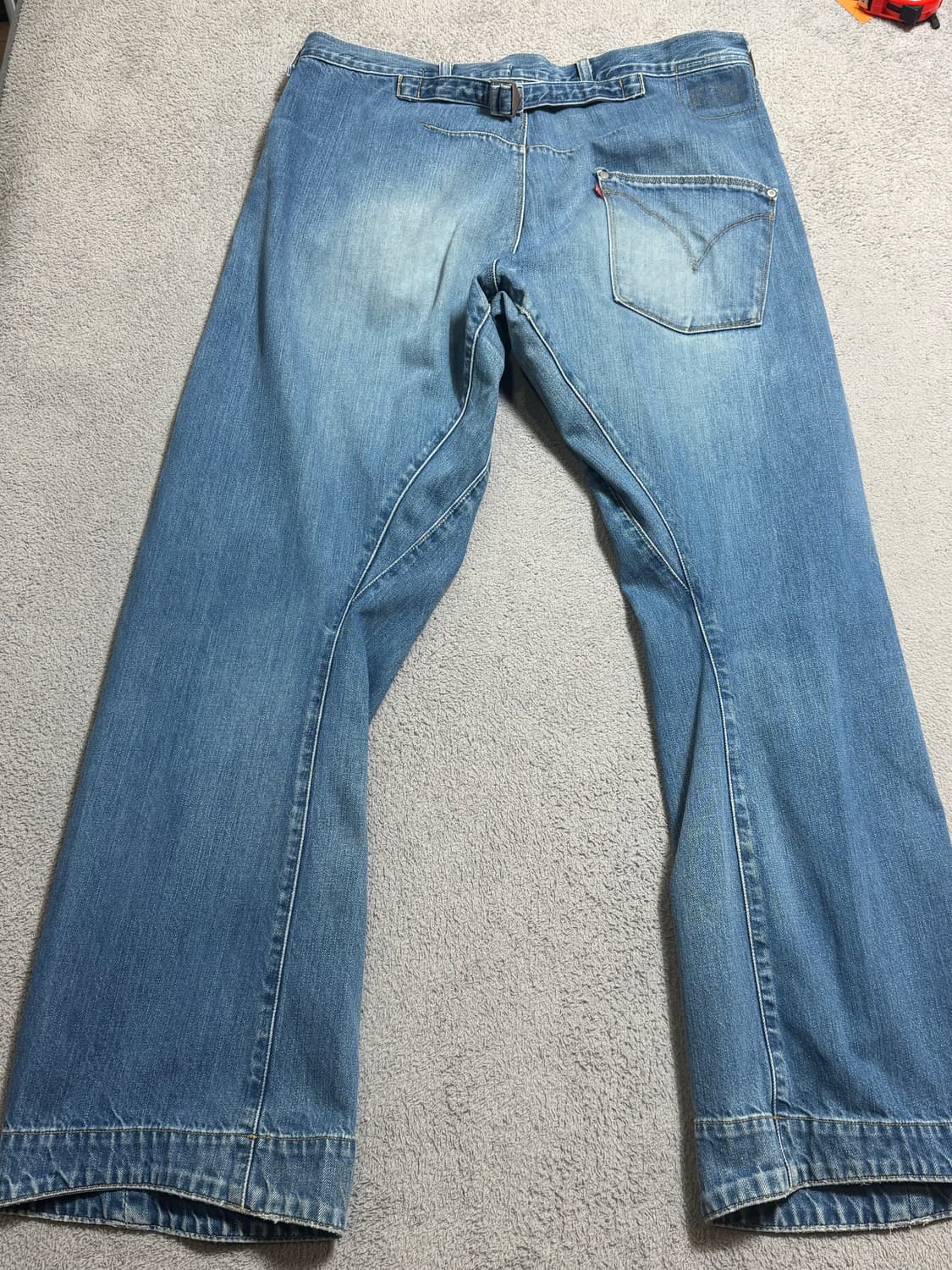 리바이스 엔지니어드 진 10주년 한정판 신치백 연청 데님 청바지 상품이미지2