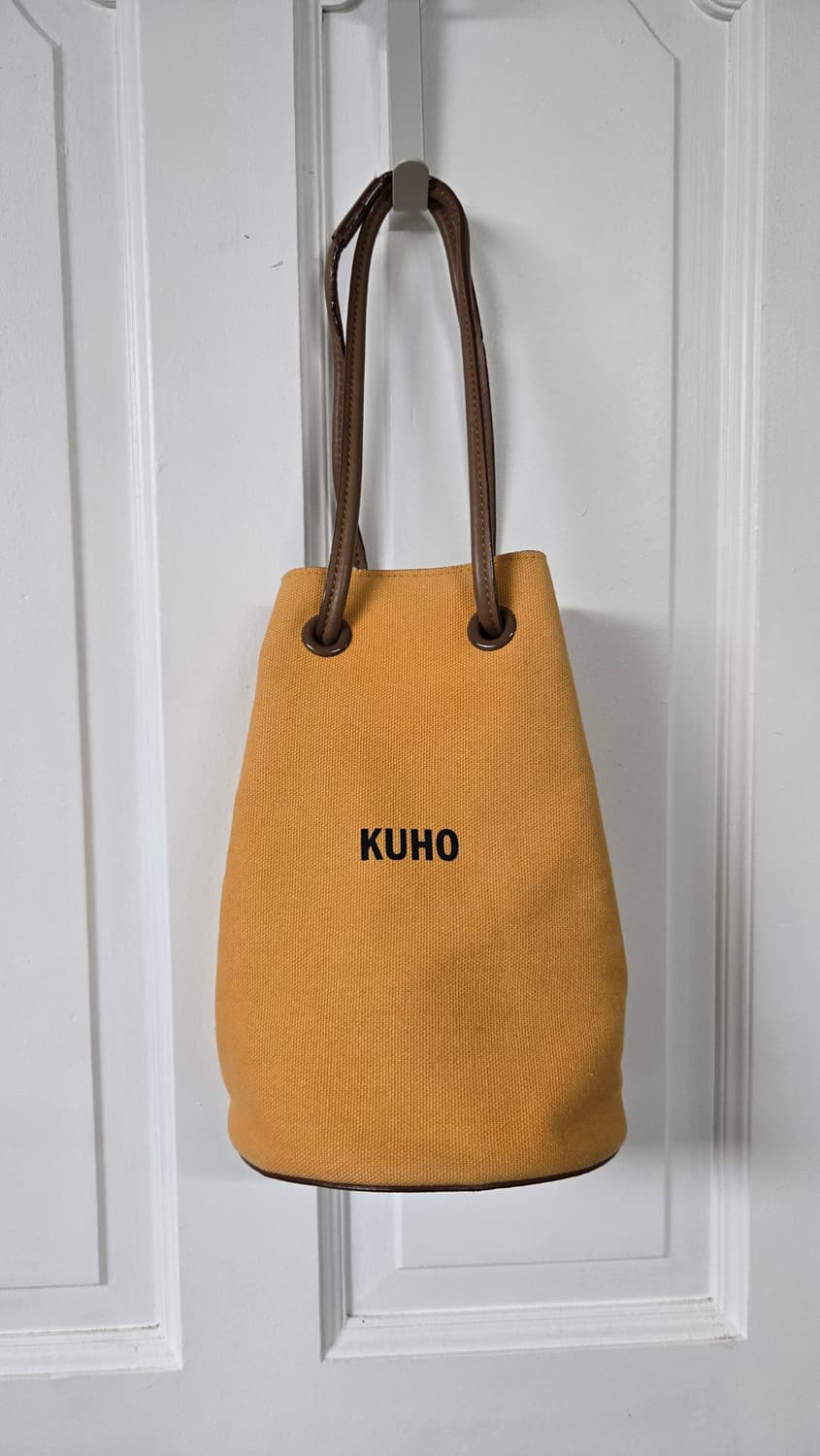 Kuho 구호 캔버스 버킷백 머스타드 상품이미지1