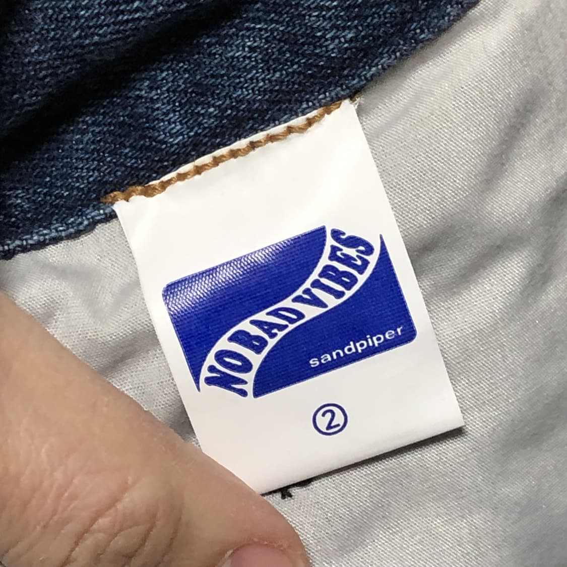 (2) 새상품 블라인드 파일즈 X 샌드 파이퍼 드로우 스트링 블랙 데님 상품이미지8