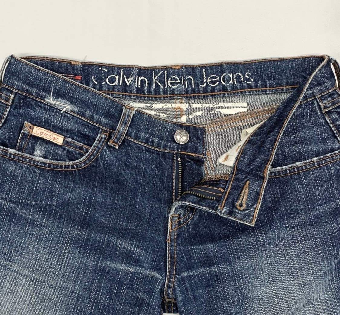 Calvin Klein 캘빈클라인 로우라이즈 부츠컷팬츠 상품이미지3