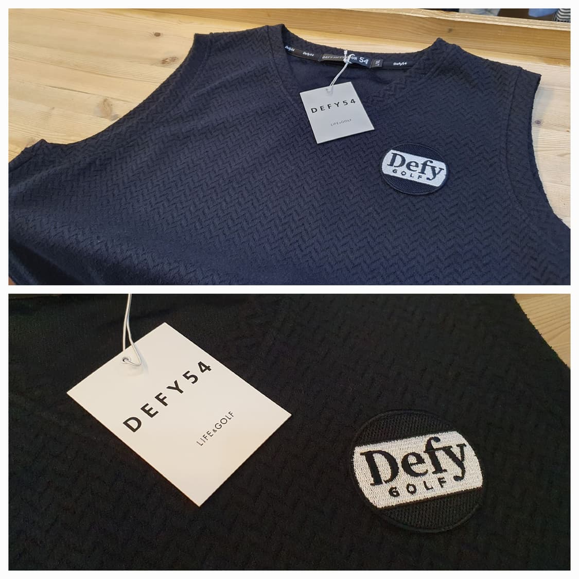 (새상품)105.DEFY54 니트조끼 상품이미지3