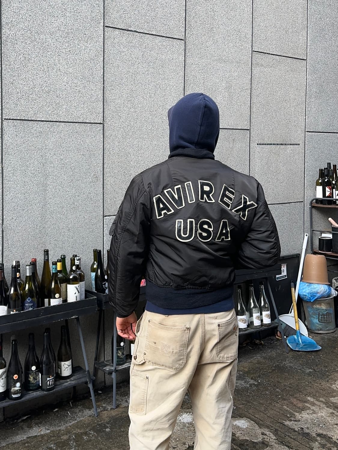 Avirex back logo Ma-1 flight bomber JK 상품이미지2