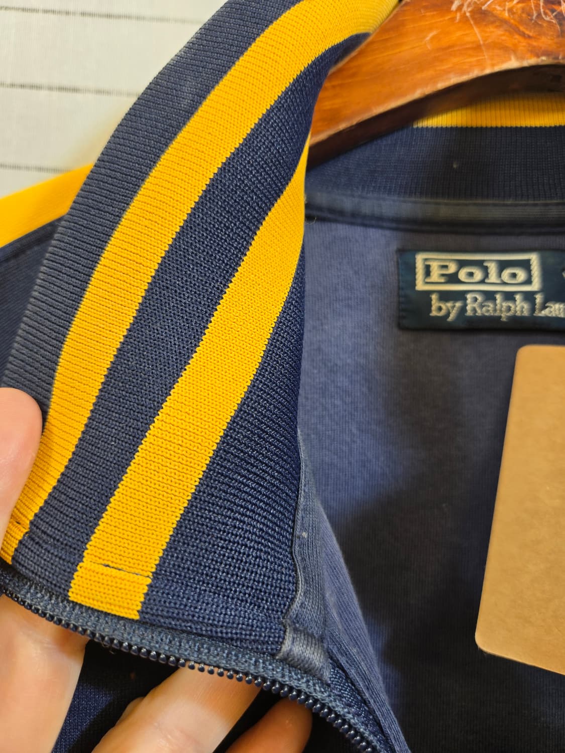 폴로 네이비/옐로우 트랙 자켓 상품이미지7
