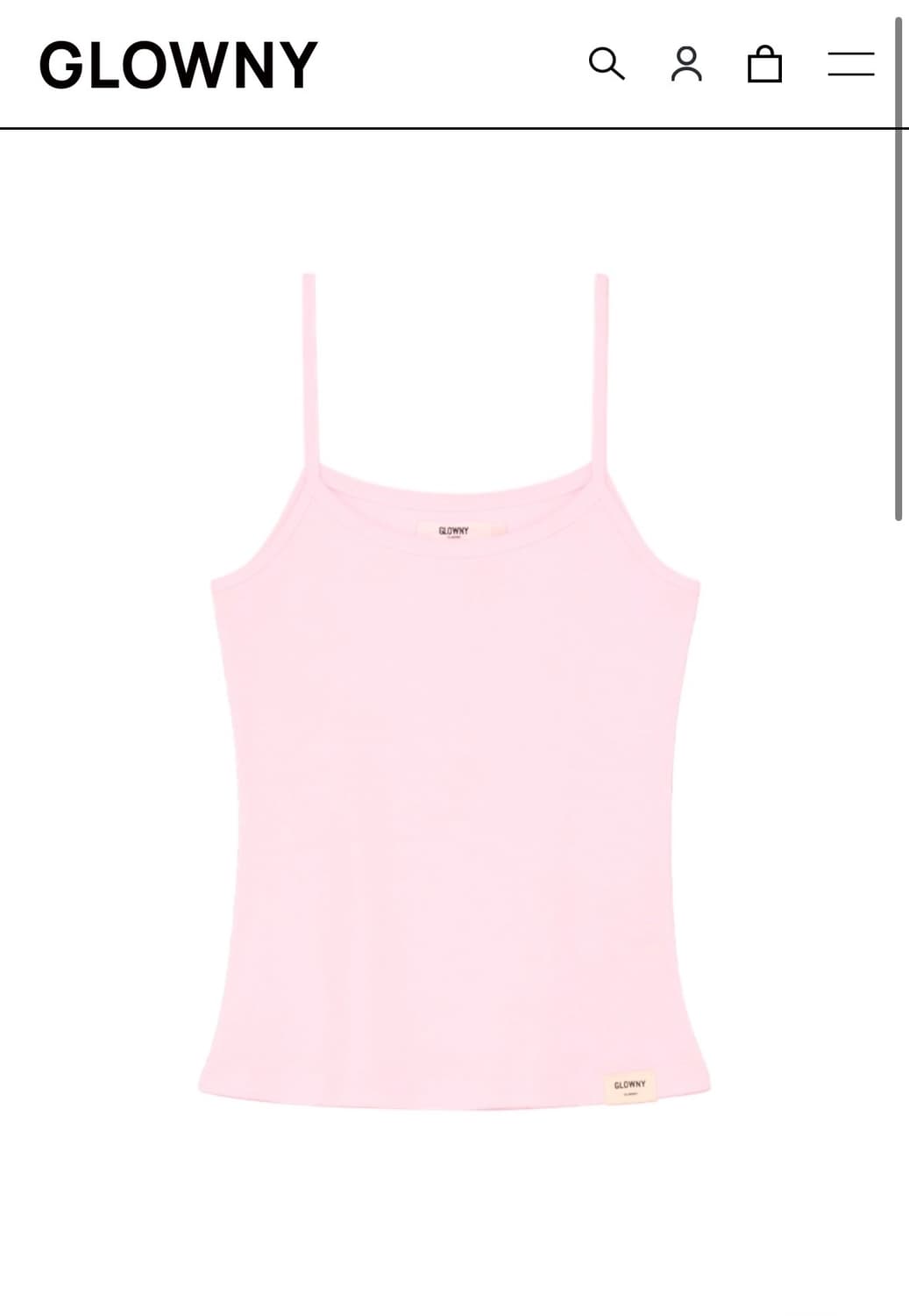 글로니 지 클래식 캐미솔 (핑크) 상품이미지1