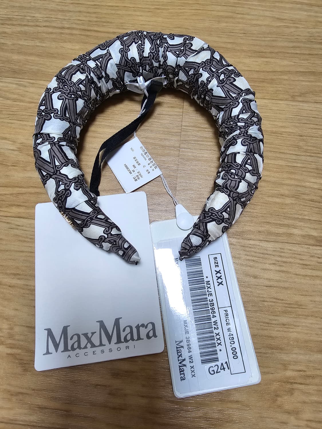 새상품 막스마라 헤어밴드(국내 매장판) 상품이미지1