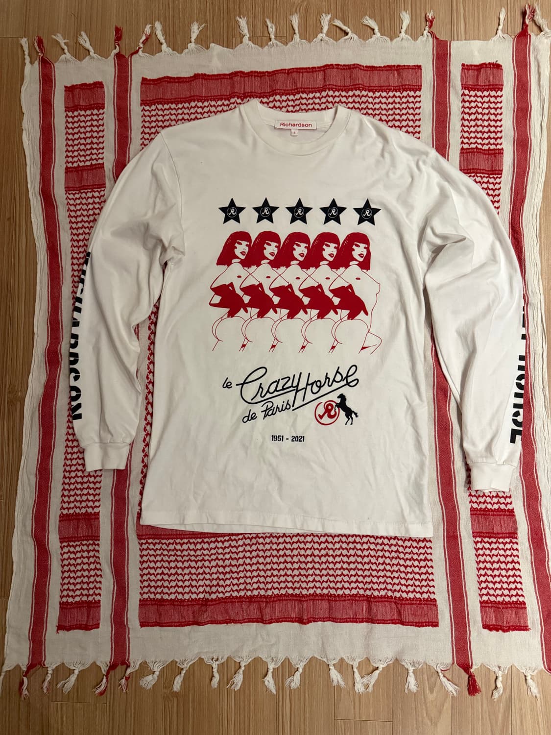 리차드슨 Crazy horse 프린팅 롱 슬리브 티셔츠 상품이미지1