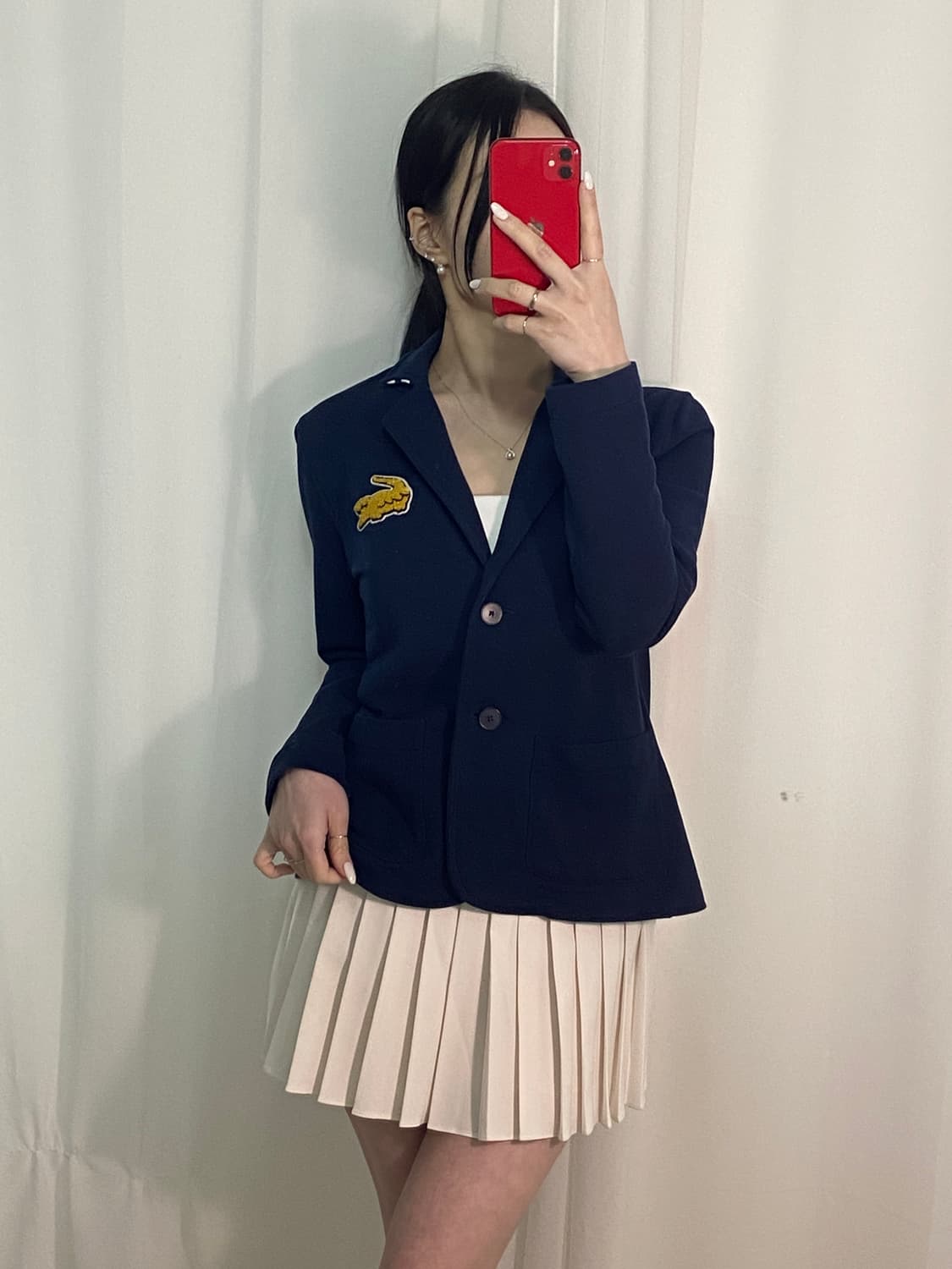 라코스테 네이비 와펜 자켓 상품이미지1