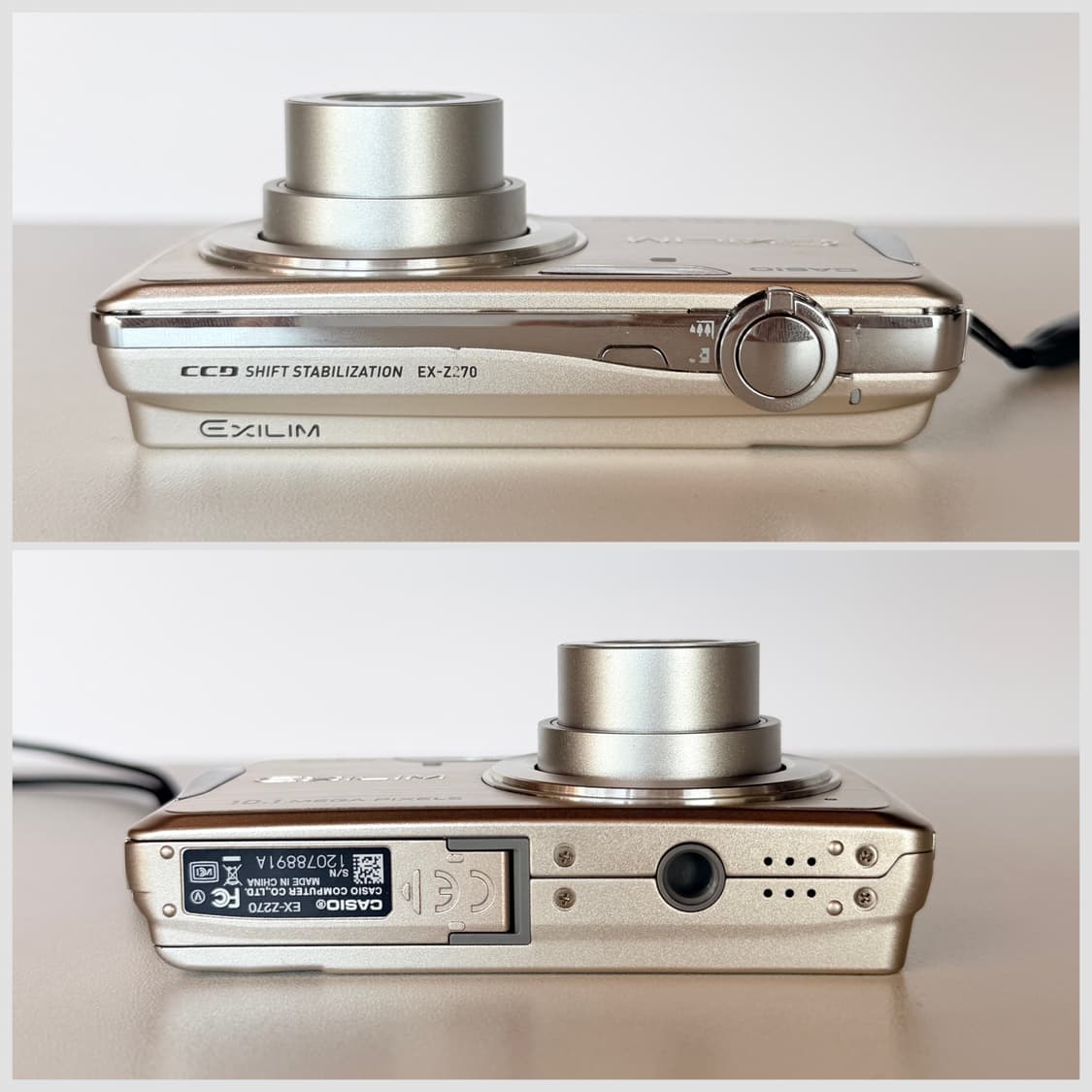 카시오 엑슬림 ex-z270 실버 빈티지디카 상품이미지5