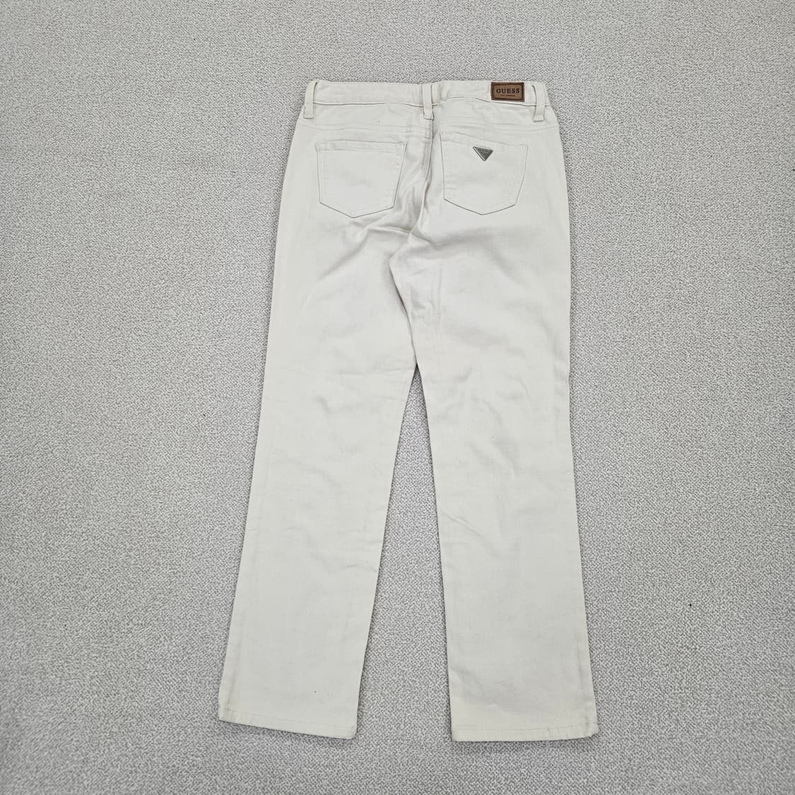 [28] 게스 아이보리 부츠컷 데님 면 팬츠 바지 1210J1 상품이미지3