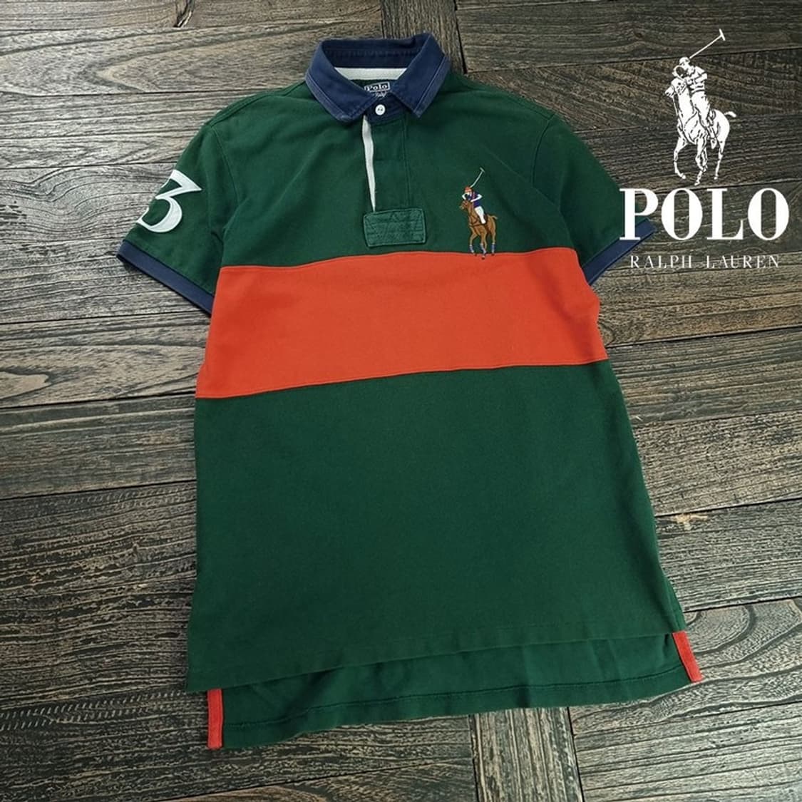 [폴로 랄프로렌] 빅포니 로고 카라티 반팔 럭비 셔츠 M20224 상품이미지1