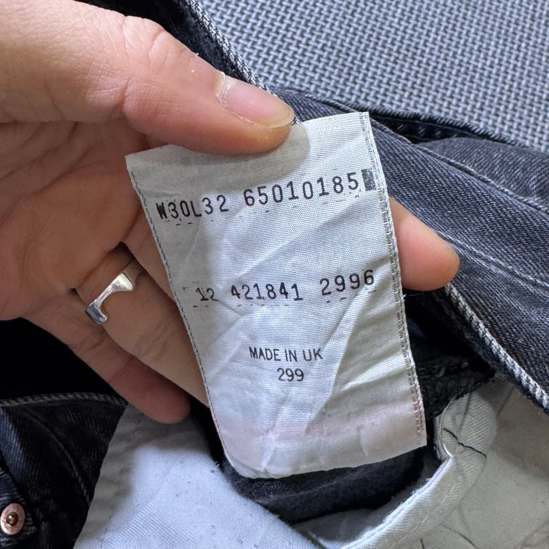 빈티지 리바이스 UK 블랙진(old_7767)  상품이미지8