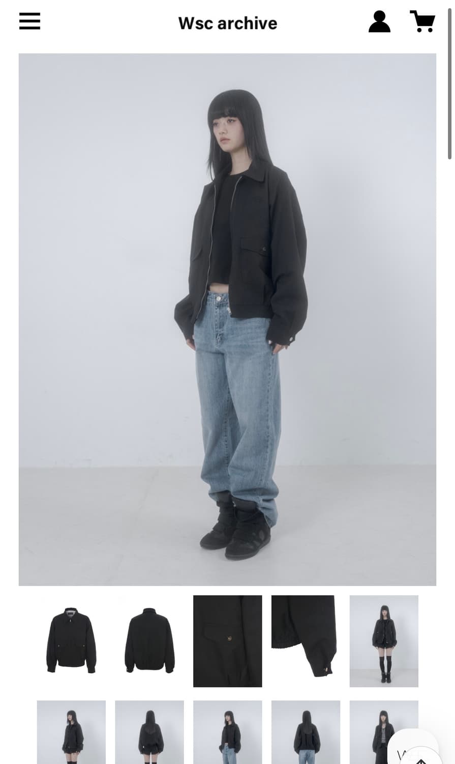 wsc아카이브 블랙 자켓 상품이미지1