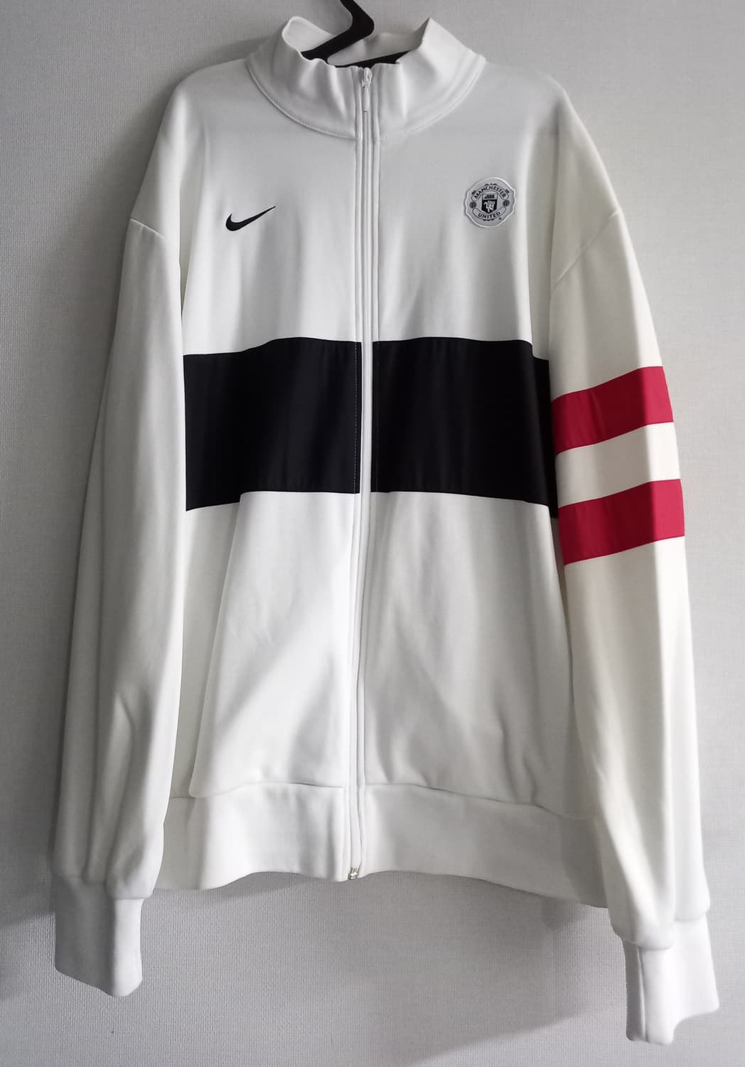 나이키 희귀 맨유 화이트 트랙탑 저지 져지집업 115/XXXL 상품이미지1
