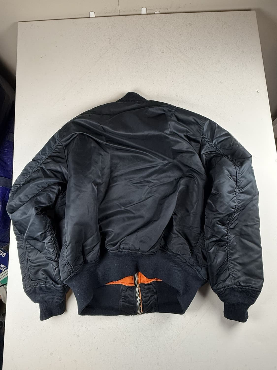 80s 미공군 납품용 알파인더스트리 MA-1 플라이트자켓 네이비 상품이미지4