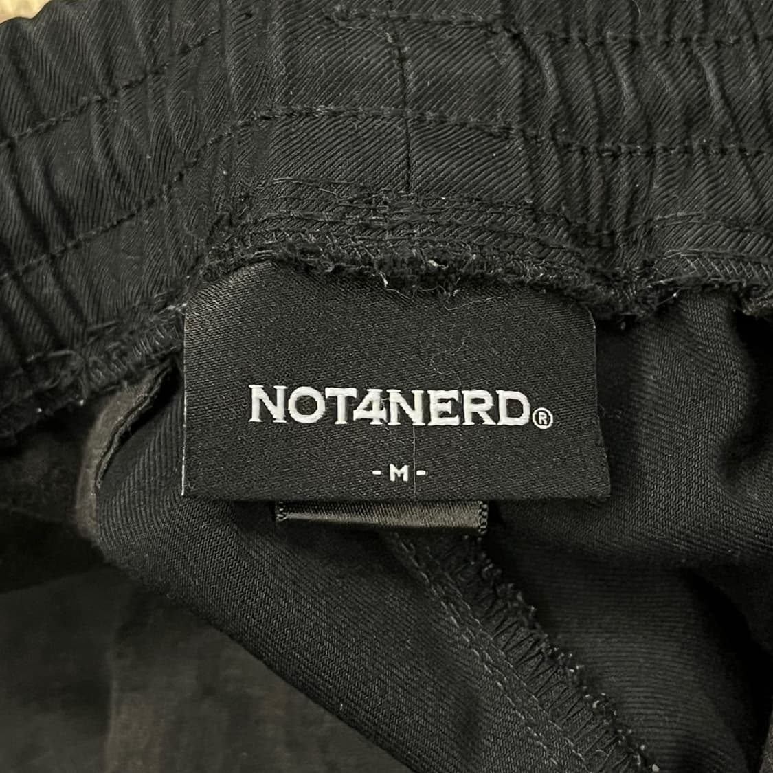 [정품/M] 낫포너드 블랙 카고 조거팬츠 허리밴딩 바지 b16 상품이미지4