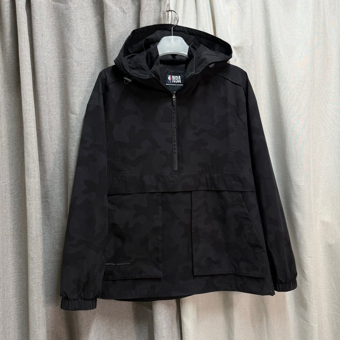 [XL] NBA 밀워키 벅스 카모 아노락 바람막이 후드자켓 상품이미지2