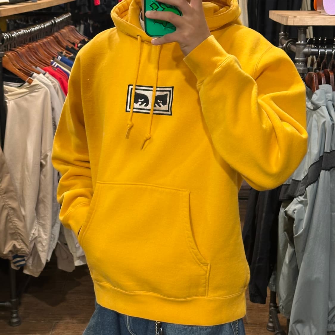 [HI] 오베이 후드티 옐로우 상품이미지3