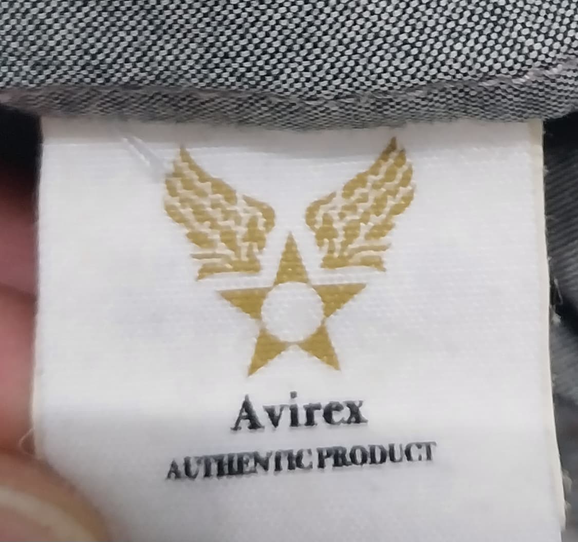 AVIREX 그레이 포켓 자수 셔츠 L 상품이미지4