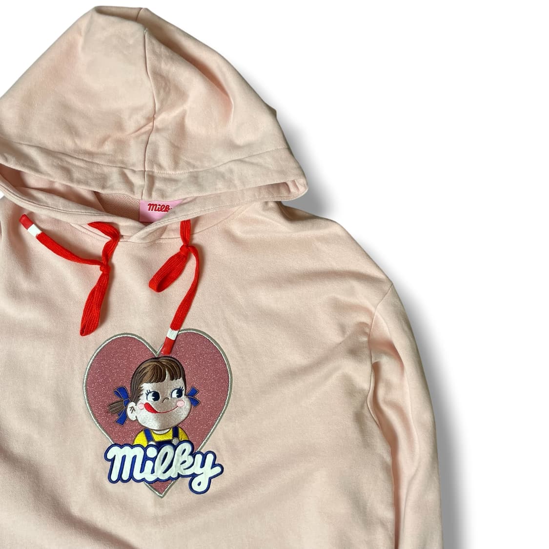 페코 연핑크 크롭 후드 F 상품이미지3