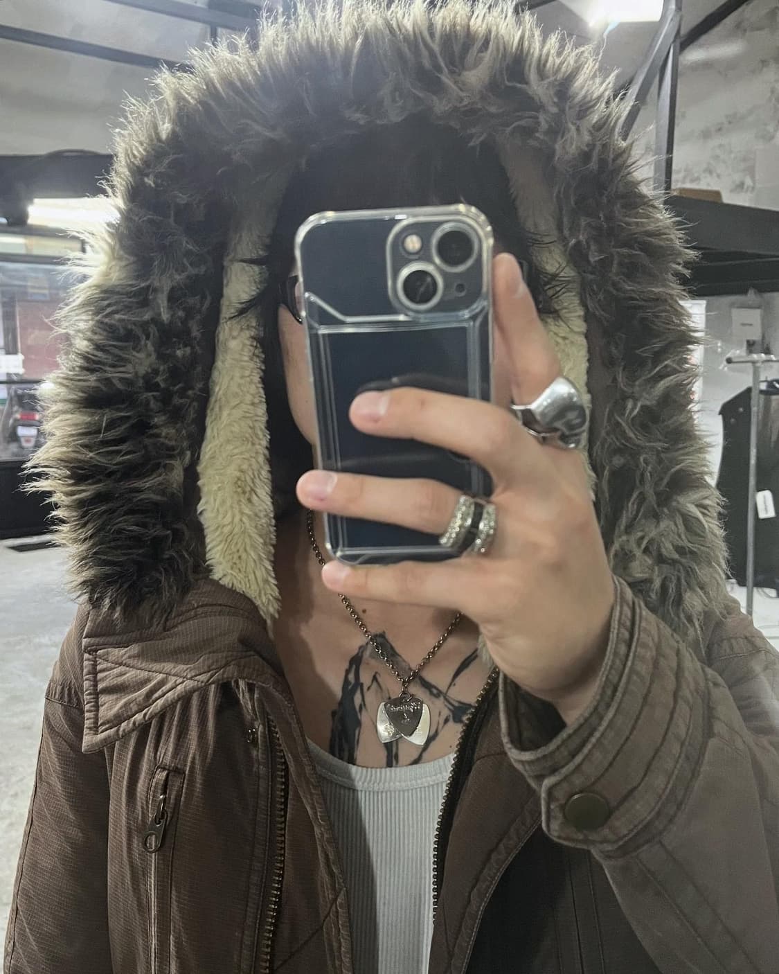 90s Hysteric Glamour military moz coat 상품이미지2