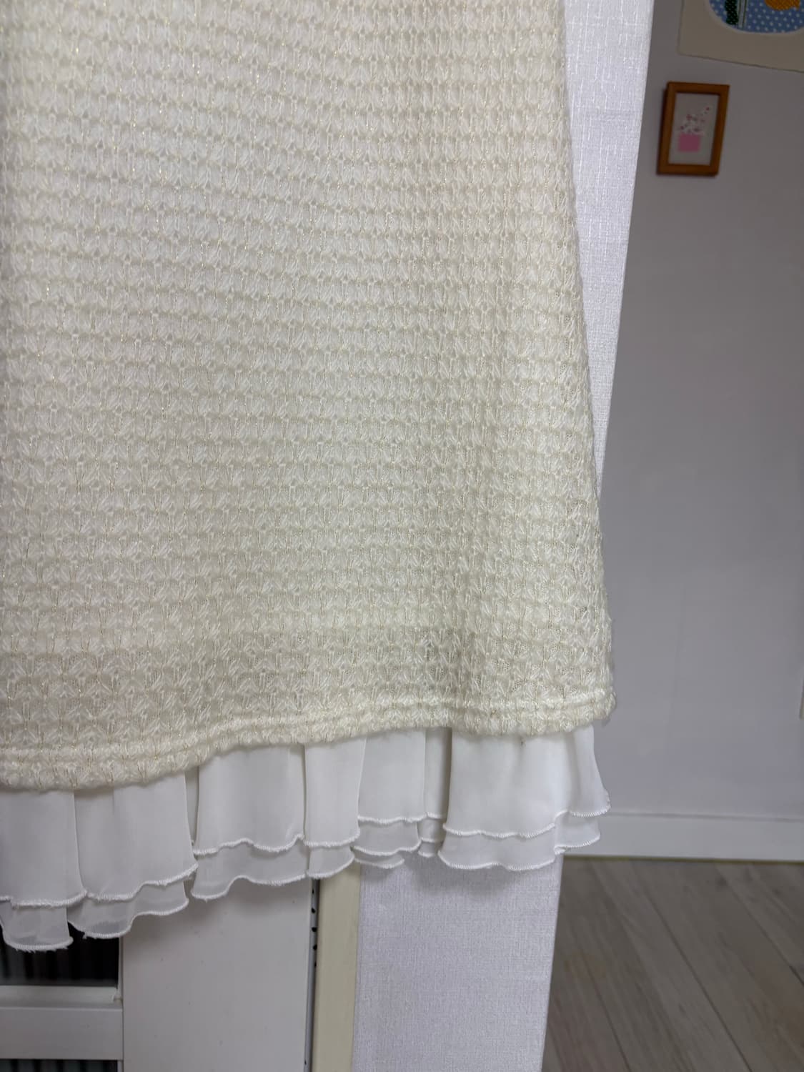 아이보리 프릴 니트 원피스  상품이미지10
