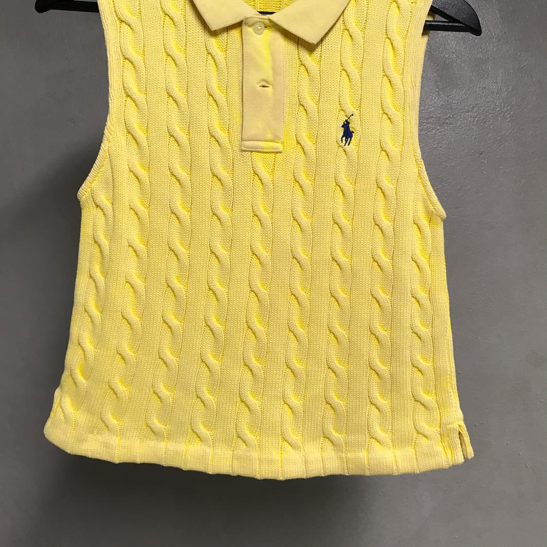 폴로 랄프로렌 QR 케이블 니트 베스트 L(W) 상품이미지3