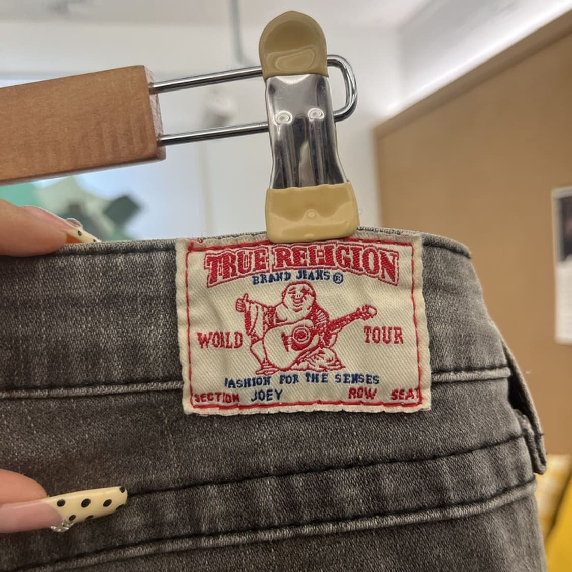 트루릴리전 빈티지 Y2K 워싱 부츠컷 데님팬츠 28인치 C09802 상품이미지5