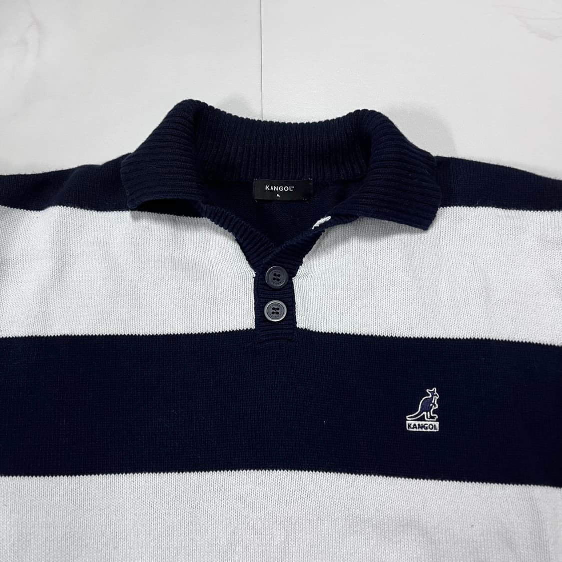 [정품] 캉골 단가라 카라 니트 [ M ] 상품이미지5