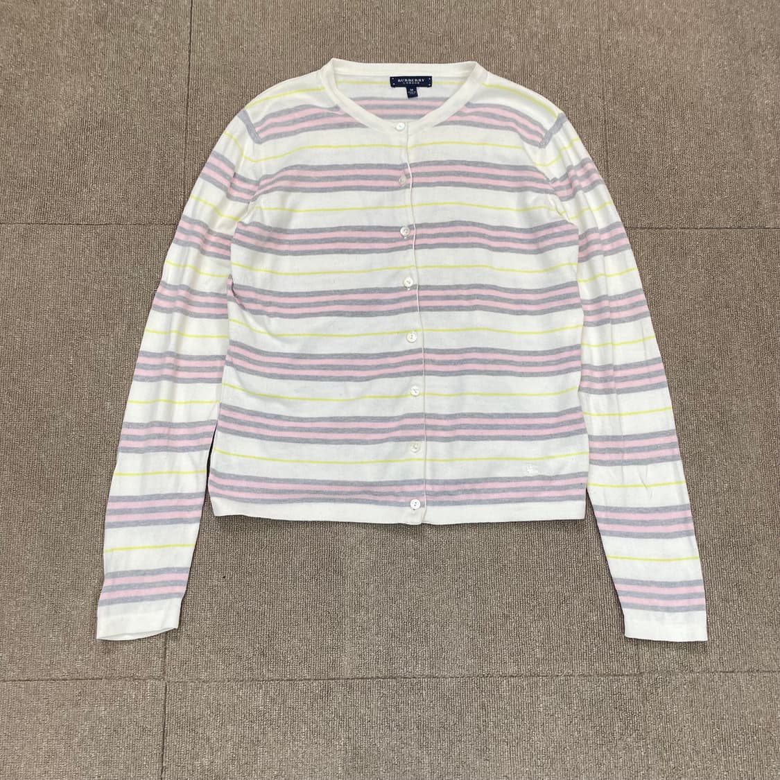 BURBERRY 버버리 스트라이프 가디건 m  상품이미지1