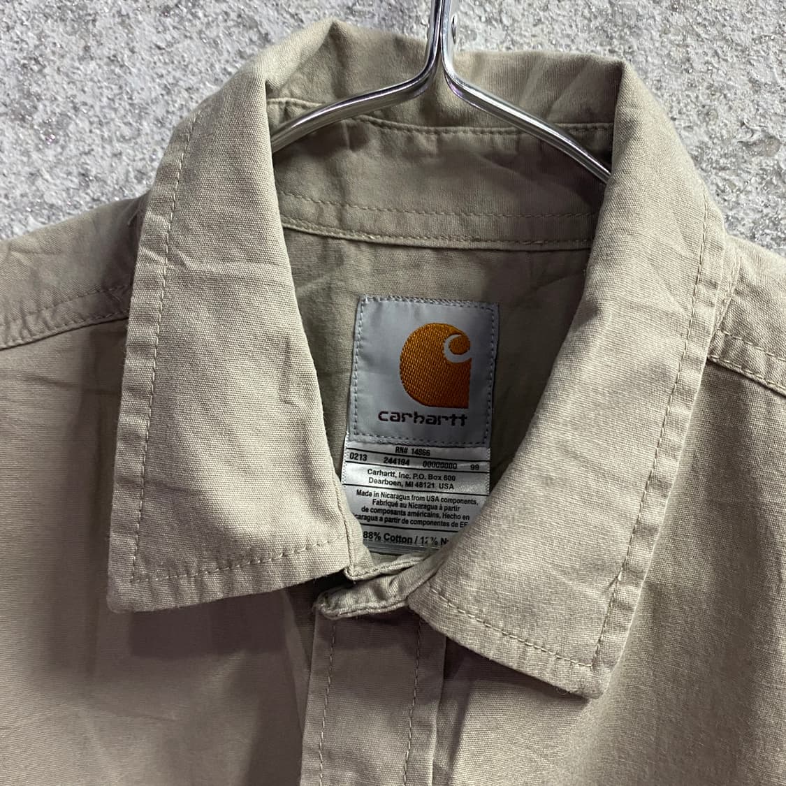 칼하트 패치로고 투포켓 베이지 셔츠 B3159 상품이미지3