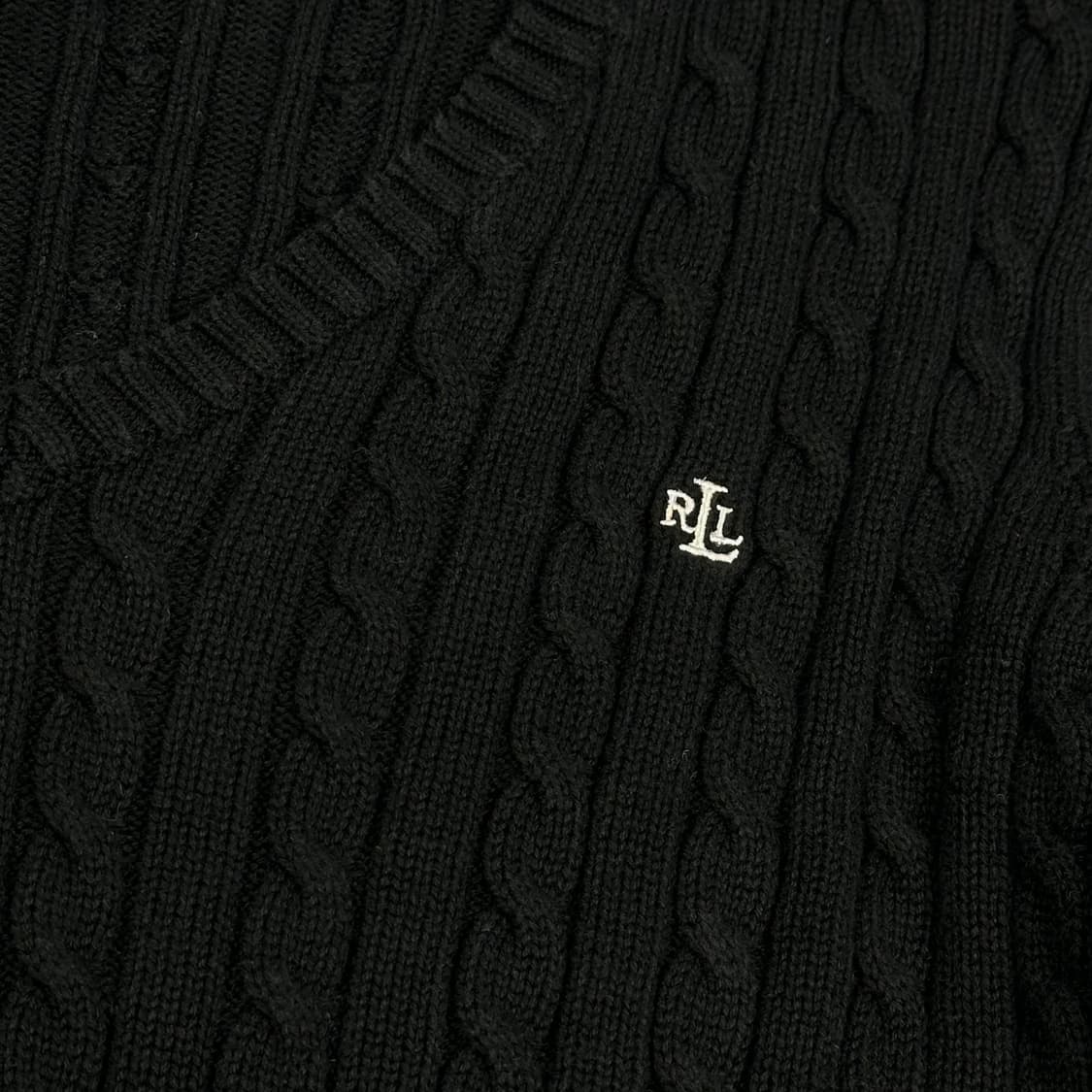 폴로 랄프로렌 RL 클래식 블랙 케이블니트 (XL 여성추천) 상품이미지3