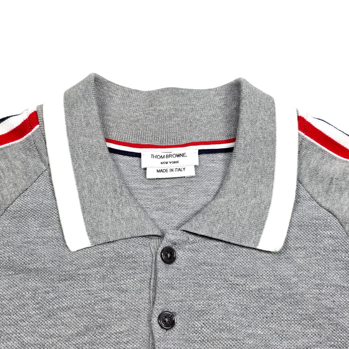 톰브라운 사이드 삼선 반팔 카라티셔츠 상품이미지5