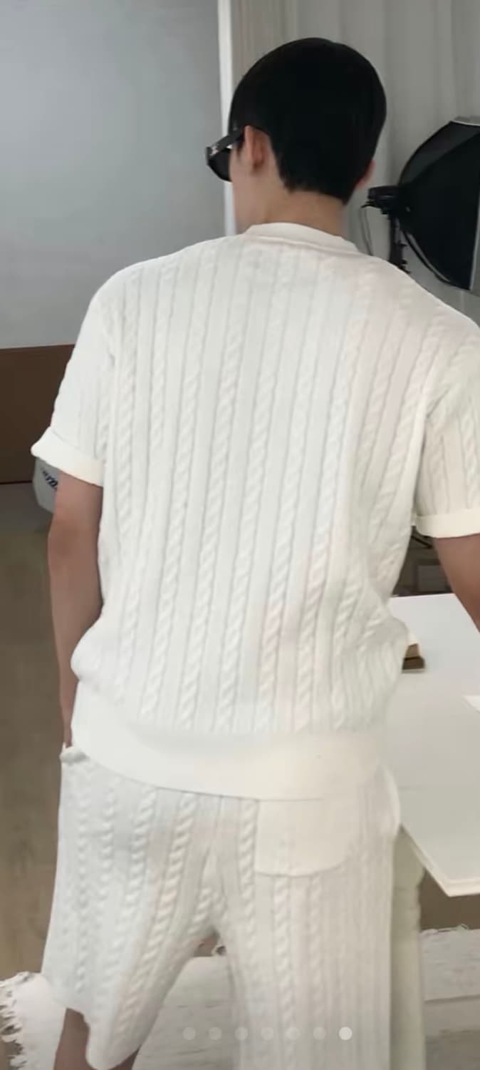 니트 반팔 셋업  상품이미지2