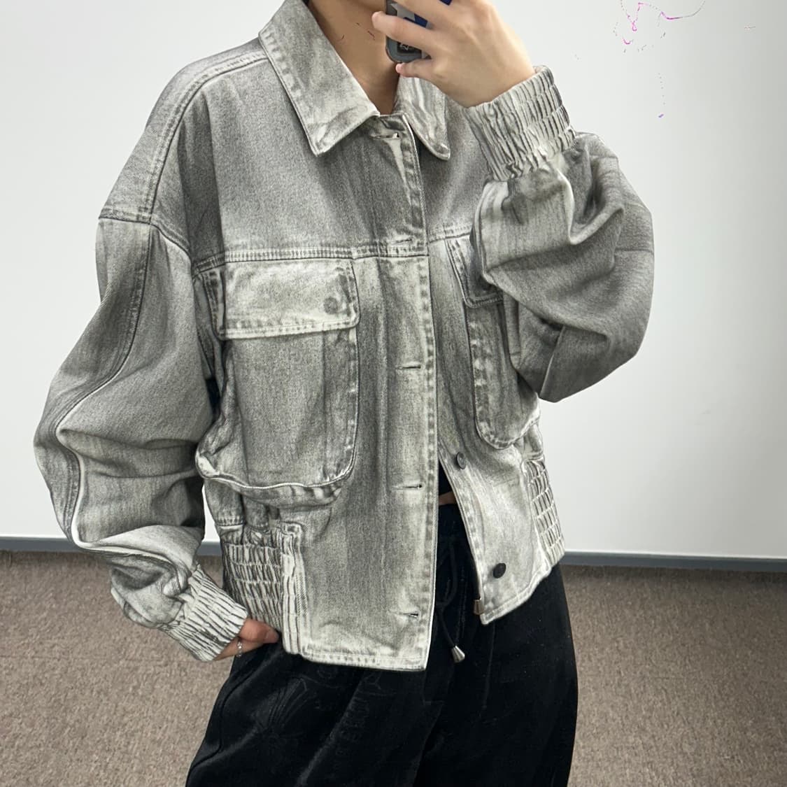 Maison mined 메종미네드 빈티지 워싱 데님 자켓 상품이미지3