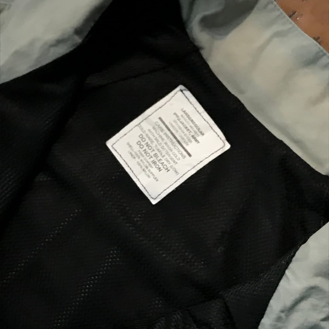 Us army 미군 IPFU 집업 윈드브레이커 자켓 남성 115 빅사이즈 상품이미지2