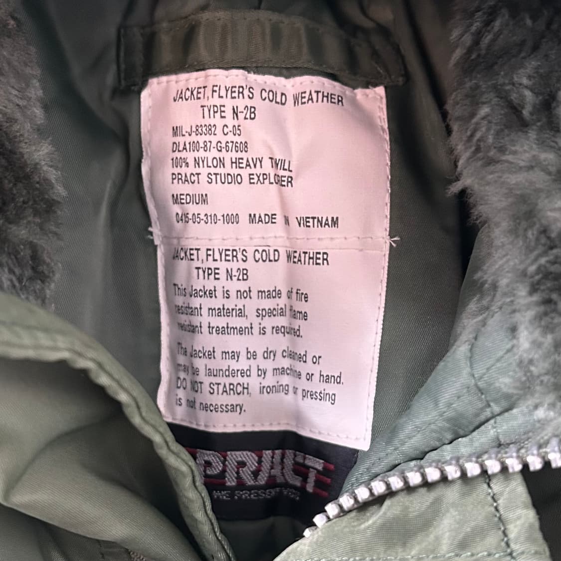 PRACT N2B 플라이트 자켓 상품이미지7