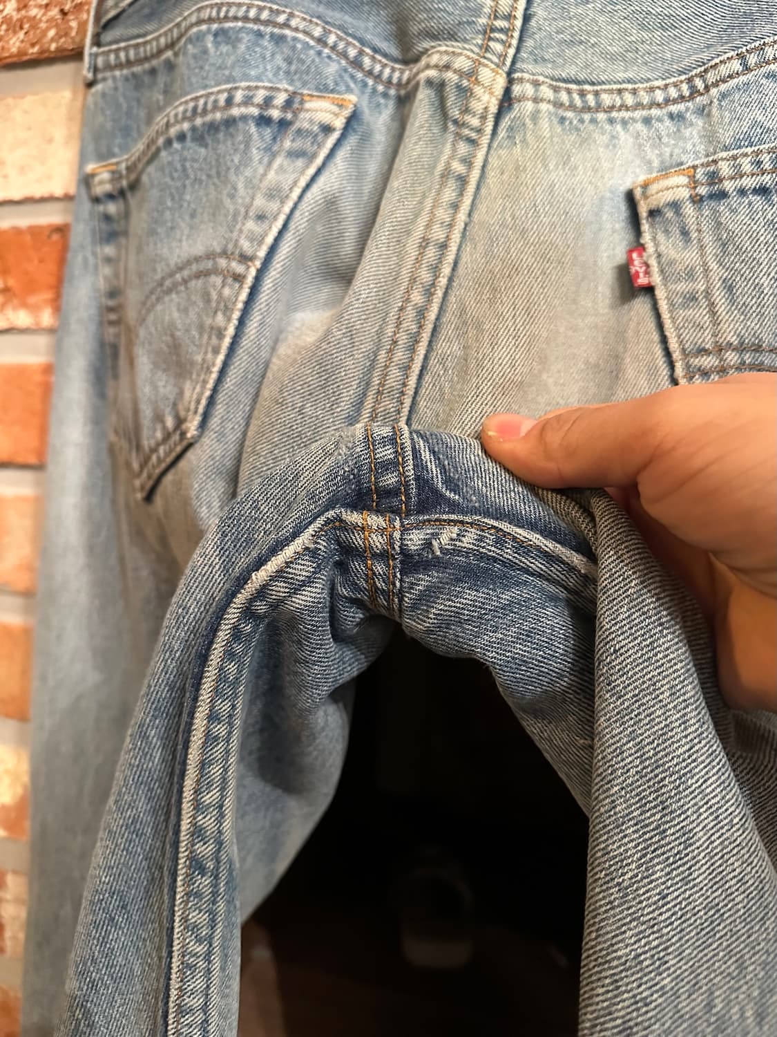 90s USA 빈티지 리바이스 501 데님 팬츠 상품이미지8