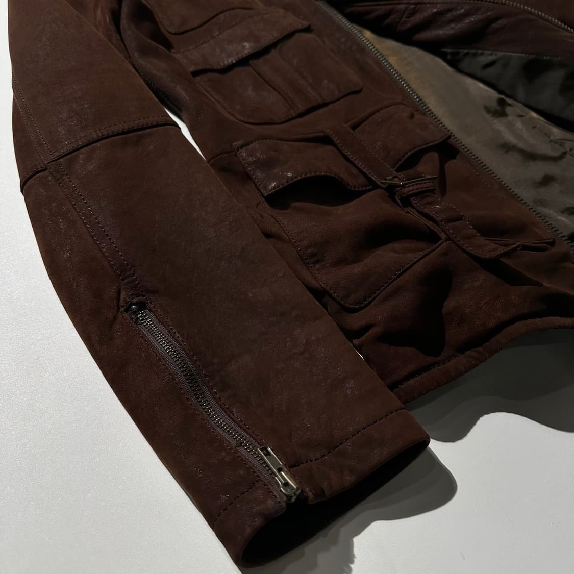 Pulp Fiction 레더 스웨이드 유틸리티 투웨이 싱글 자켓 상품이미지6