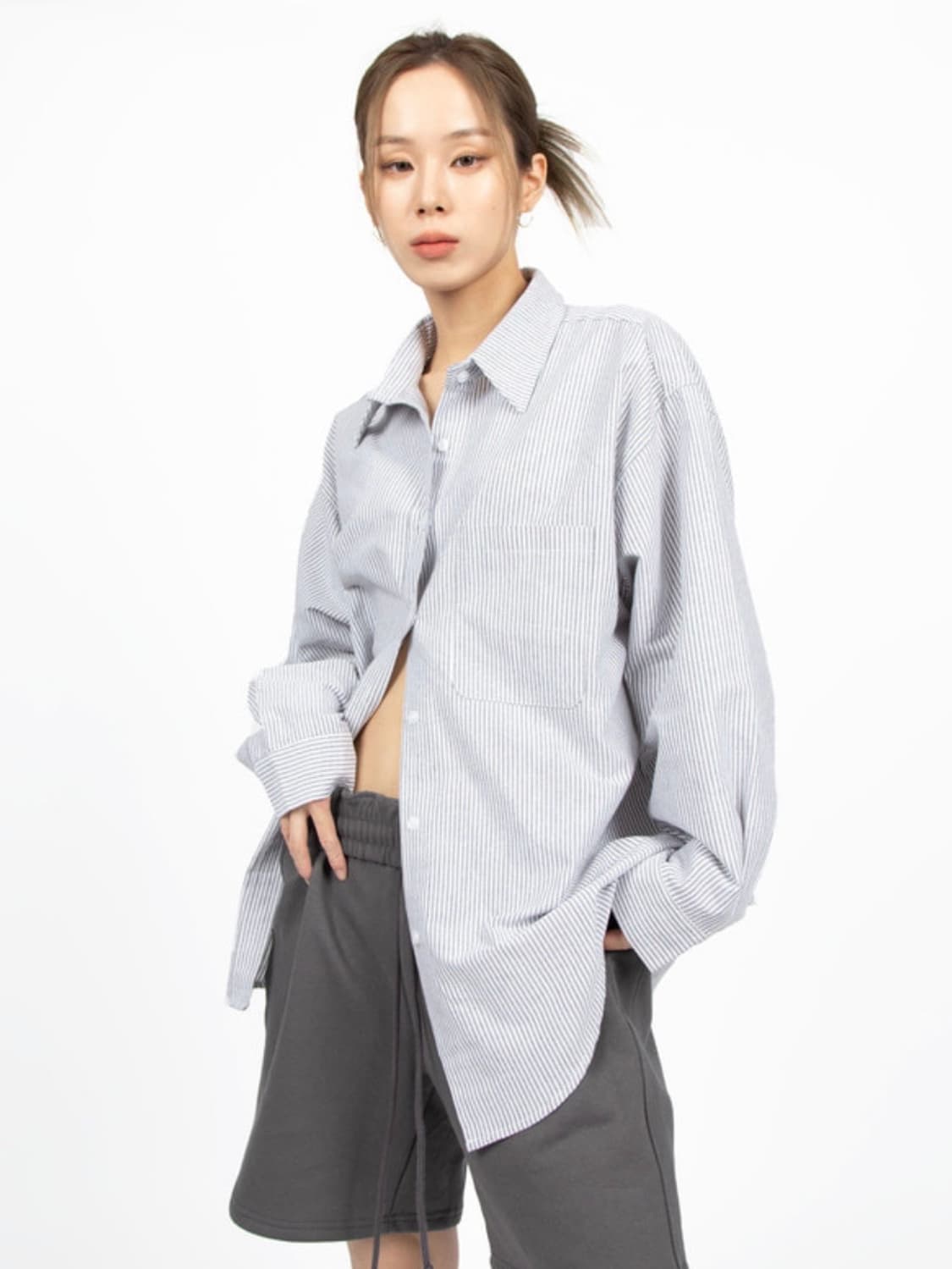 릿킴 REETKEEM OXFORD STRIPE SHIRTS 상품이미지1