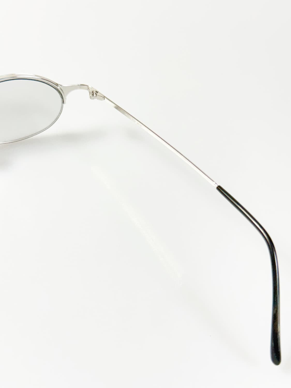 JEEP PLUS 실버 메탈 오벌 반무테 프레임 빈티지 안경 상품이미지6