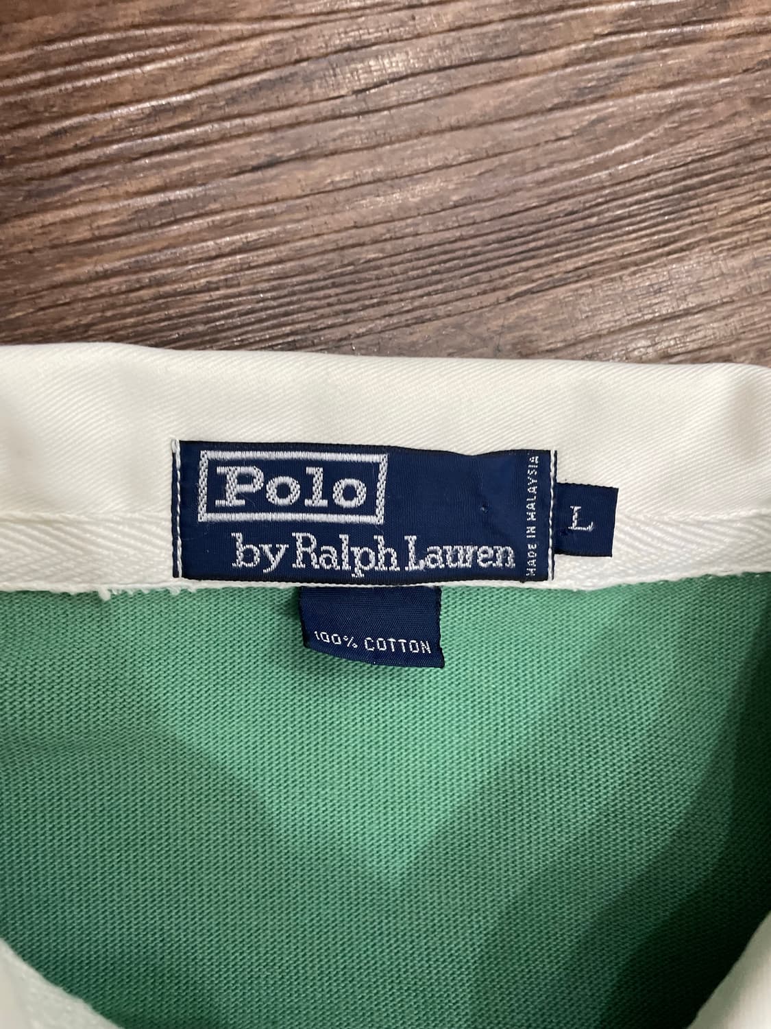 90s 폴로 랄프로렌 럭비티 민트 상품이미지8