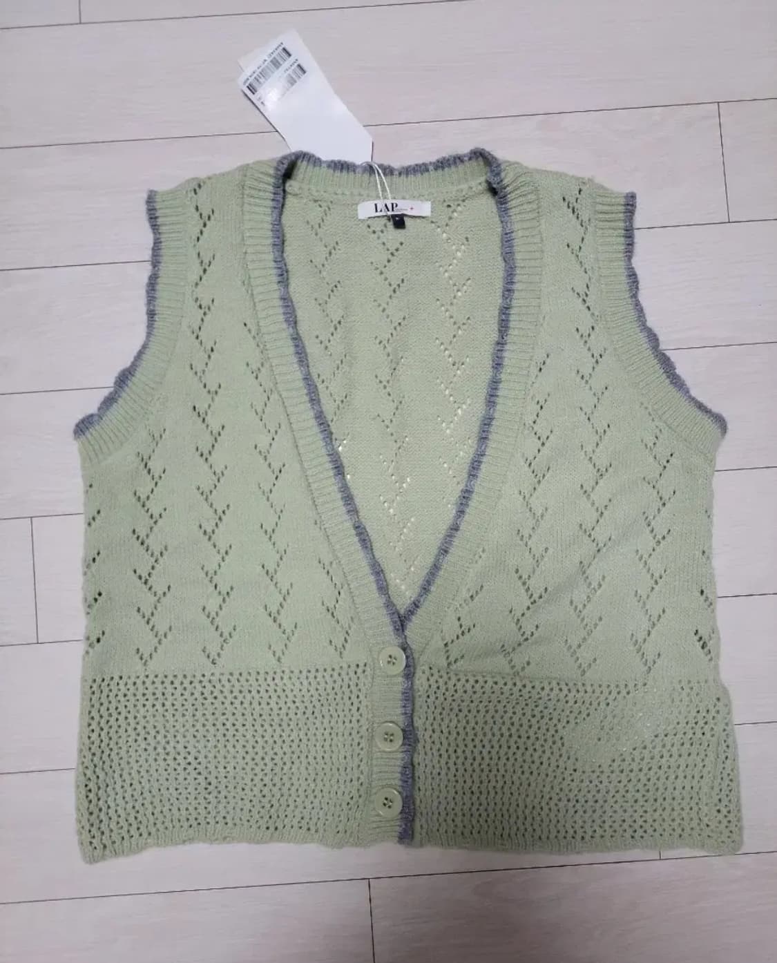 급처새상품!LAP 러블리한 니트조끼베스트 리즈리사st레니본st오즈세컨st 상품이미지7