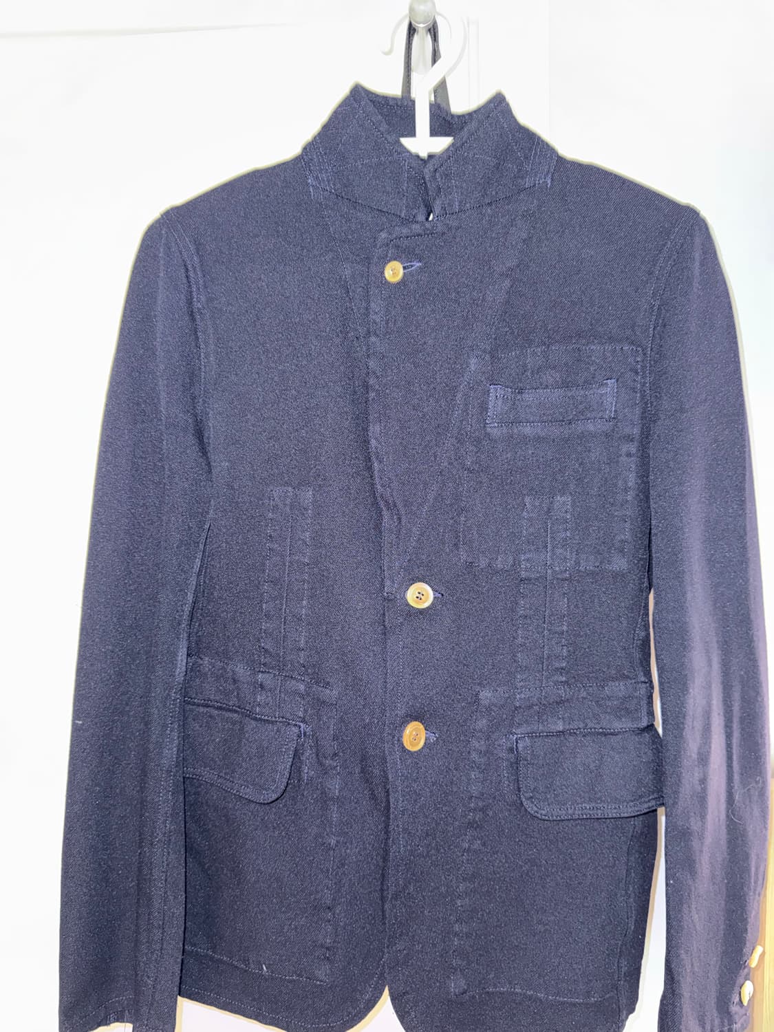 Comme des garcons 스탠드 카라 블레이저 s 상품이미지1