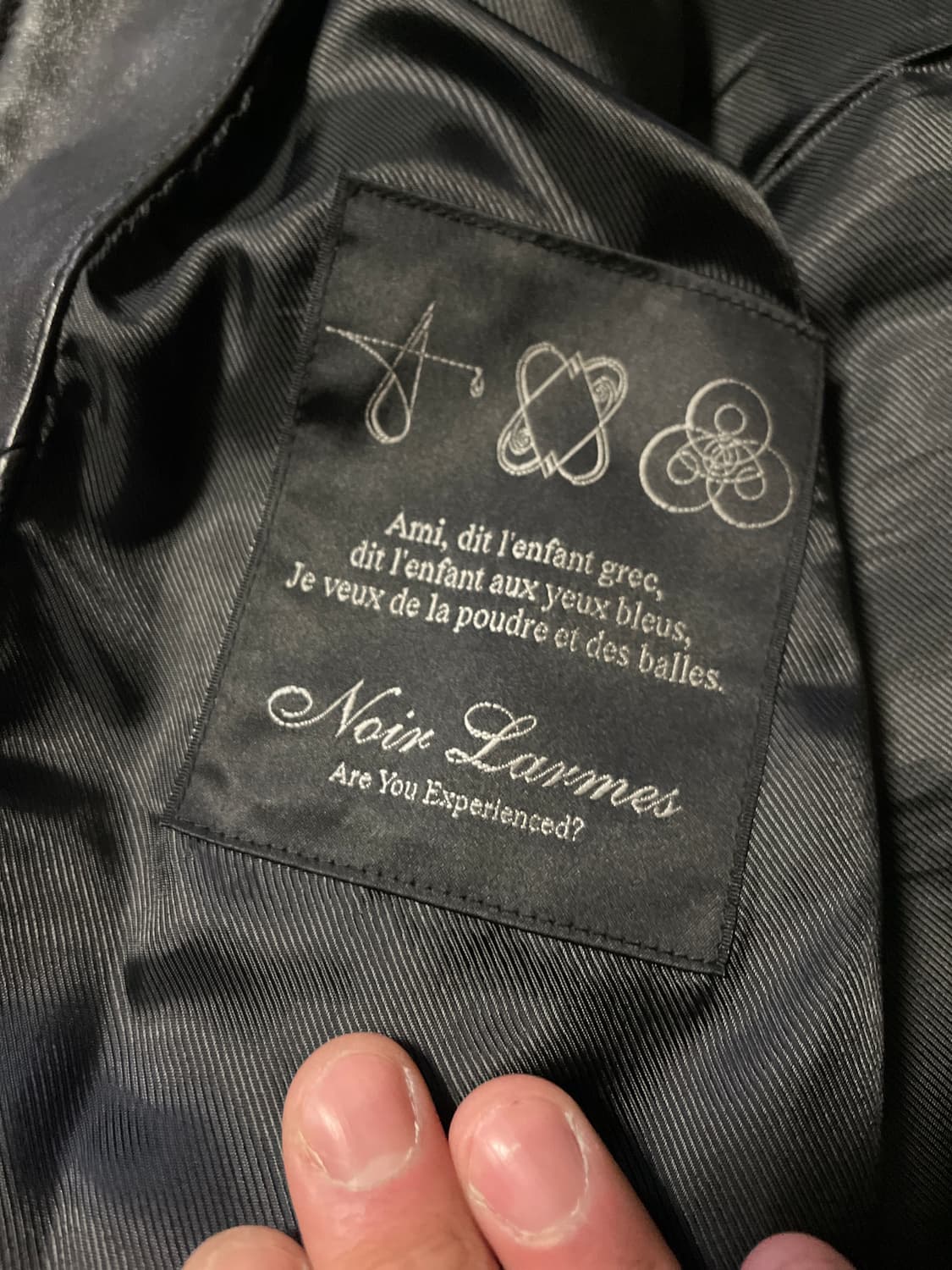 [48] 느와르 라르메스 웨스턴 무드 램스킨 양가죽 바이커 레더 자켓 상품이미지9