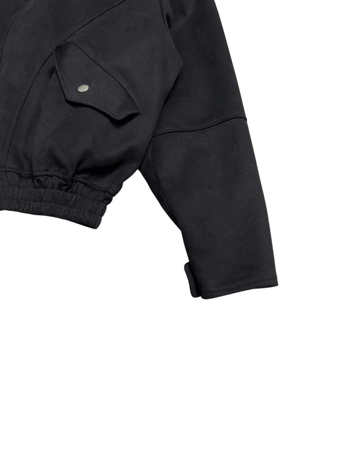 엘무드 울 블루종 자켓 블랙 상품이미지4