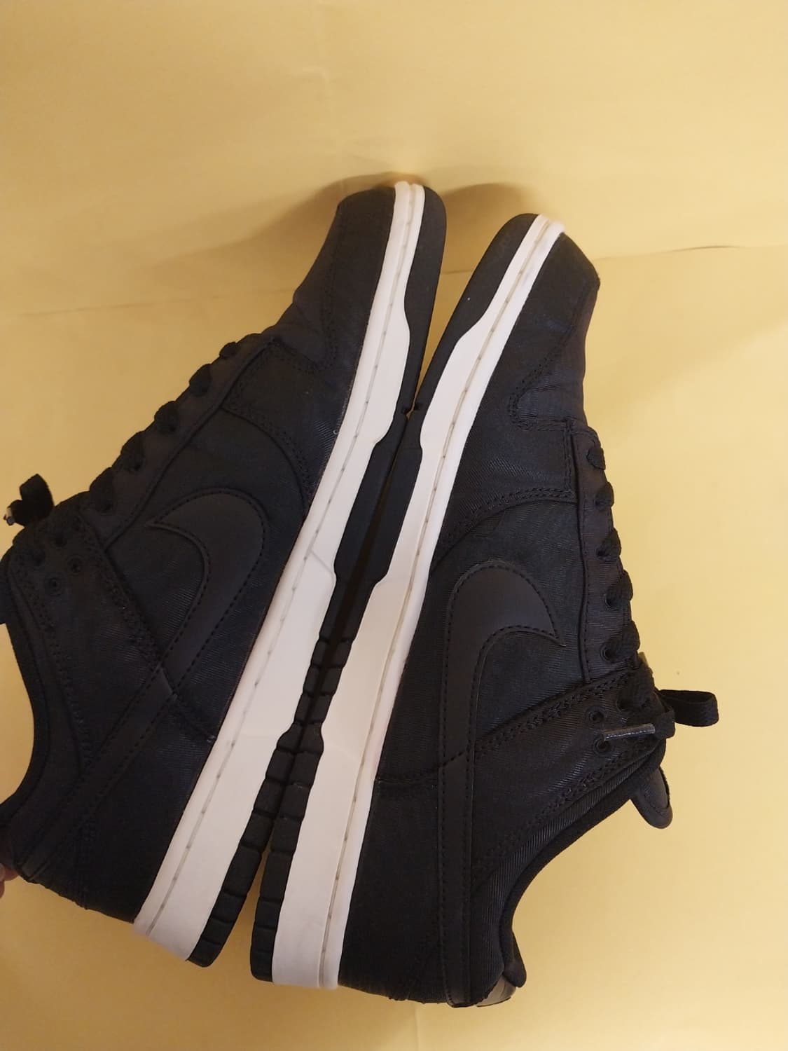 남성 나이키 덩크 로우 레트로 프리미엄 블랙 운동화 (280) 상품이미지7